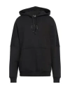 Ea7 Man Sweatshirt Black Size Xxl Cotton, Polyester, Elastane