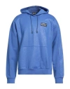 Ea7 Man Sweatshirt Blue Size L Cotton, Elastane