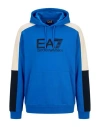 Ea7 Man Sweatshirt Bright Blue Size 3xl Cotton, Polyester, Elastane