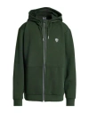 Ea7 Man Sweatshirt Dark Green Size 3xl Polyester, Viscose, Elastane