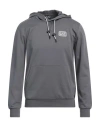 Ea7 Man Sweatshirt Grey Size 3xl Cotton, Polyamide, Elastane
