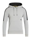 Ea7 Man Sweatshirt Grey Size Xl Cotton, Polyester, Elastane In Gray