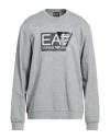 Ea7 Logo-print Sweatshirt In Gray