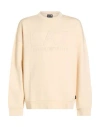 Ea7 Man Sweatshirt Pastel Yellow Size 3xl Cotton