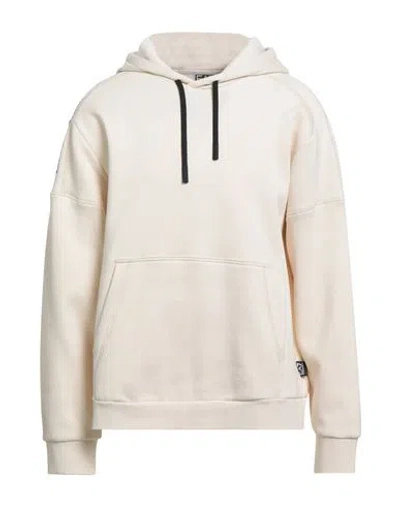 Ea7 Man Sweatshirt Ivory Size 3xl Cotton, Polyester, Elastane In Neutral