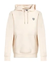 Ea7 Man Sweatshirt Ivory Size Xl Polyester, Viscose, Elastane In Neutral