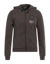 Ea7 Man Sweatshirt Khaki Size Xxl Modal, Polyester, Elastane In Beige