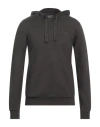 Ea7 Man Sweatshirt Lead Size 3xl Cotton, Elastane In Grey