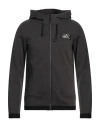 Ea7 Man Sweatshirt Lead Size Xl Cotton, Polyester, Polyamide, Elastane In Grey
