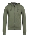 Ea7 Man Sweatshirt Light Green Size S Cotton