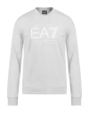 Ea7 Man Sweatshirt Light Grey Size 3xl Cotton, Elastane