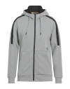 Ea7 Man Sweatshirt Light Grey Size 3xl Cotton, Polyester, Elastane In Gray