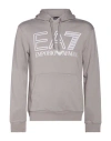 Ea7 Man Sweatshirt Light Grey Size L Cotton, Elastane In Multi