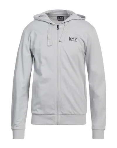 Ea7 Man Sweatshirt Light Grey Size 3xl Cotton