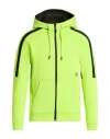 Ea7 Man Sweatshirt Lime Green Size 3xl Cotton, Polyester, Elastane