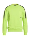 Ea7 Man Sweatshirt Lime Green Size M Cotton, Polyester, Elastane