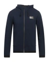 Ea7 Man Sweatshirt Midnight Blue Size 3xl Cotton, Polyester, Polyamide, Elastane