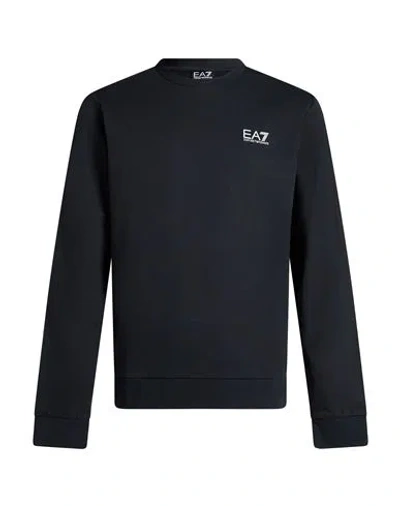Ea7 Man Sweatshirt Midnight Blue Size L Cotton