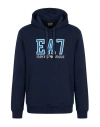 Ea7 Man Sweatshirt Midnight Blue Size L Cotton, Polyester, Elastane