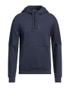Ea7 Man Sweatshirt Midnight Blue Size S Cotton, Polyester, Elastane