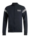 Ea7 Man Sweatshirt Midnight Blue Size Xxl Cotton, Polyester, Elastane