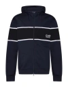 Ea7 Man Sweatshirt Navy Size Xl Cotton, Elastane In Black