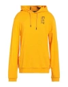 Ea7 Man Sweatshirt Marigold Size M Cotton, Elastane In Yellow