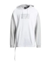Ea7 Man Sweatshirt Off White Size L Cotton, Polyester In White