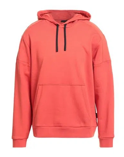 Ea7 Man Sweatshirt Orange Size Xl Cotton, Polyester, Elastane In Pink