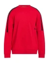 Ea7 Man Sweatshirt Red Size 3xl Cotton, Polyester, Elastane
