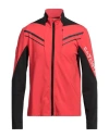 Ea7 Man Sweatshirt Red Size Xl Polyester, Elastane In Red