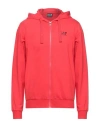 Ea7 Man Sweatshirt Red Size Xxl Cotton
