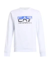 Ea7 Man Sweatshirt White Size 3xl Cotton