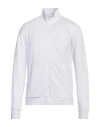 Ea7 Man Sweatshirt White Size 3xl Cotton, Elastane