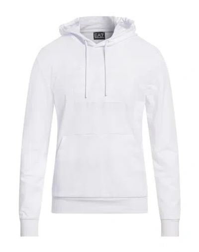 EA7 EA7 MAN SWEATSHIRT WHITE SIZE 3XL COTTON, ELASTANE