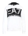 Ea7 Man Sweatshirt White Size Xl Cotton, Elastane