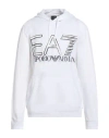 Ea7 Man Sweatshirt White Size Xl Cotton In White