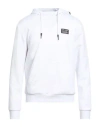 Ea7 Man Sweatshirt White Size Xl Cotton, Polyester In White