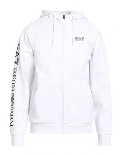 EA7 EA7 MAN SWEATSHIRT WHITE SIZE XL COTTON, POLYESTER, ELASTANE