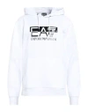 Ea7 Man Sweatshirt White Size Xxl Cotton, Elastane In White
