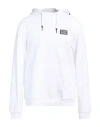 Ea7 Man Sweatshirt White Size Xl Cotton, Elastane, Polyamide In White