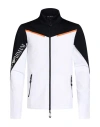 Ea7 Man Sweatshirt White Size Xxl Polyester, Elastane
