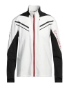 Ea7 Man Sweatshirt White Size Xxl Polyester, Elastane