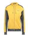 Ea7 Man Sweatshirt Yellow Size Xxl Polyester