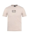 Ea7 Man T-shirt Beige Size 3xl Cotton