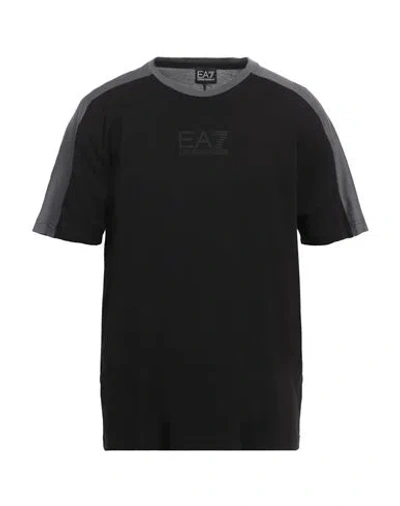 Ea7 Man T-shirt Black Size 3xl Cotton