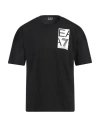 Ea7 Man T-shirt Black Size 3xl Cotton