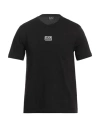 Ea7 Man T-shirt Black Size 3xl Cotton