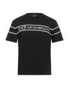 Ea7 Man T-shirt Black Size 3xl Cotton In Black