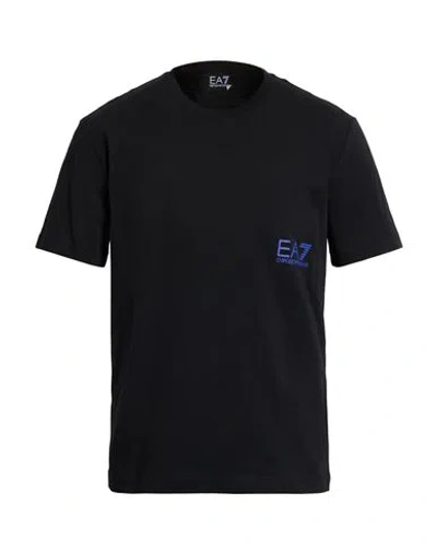 Ea7 Man T-shirt Black Size 3xl Cotton